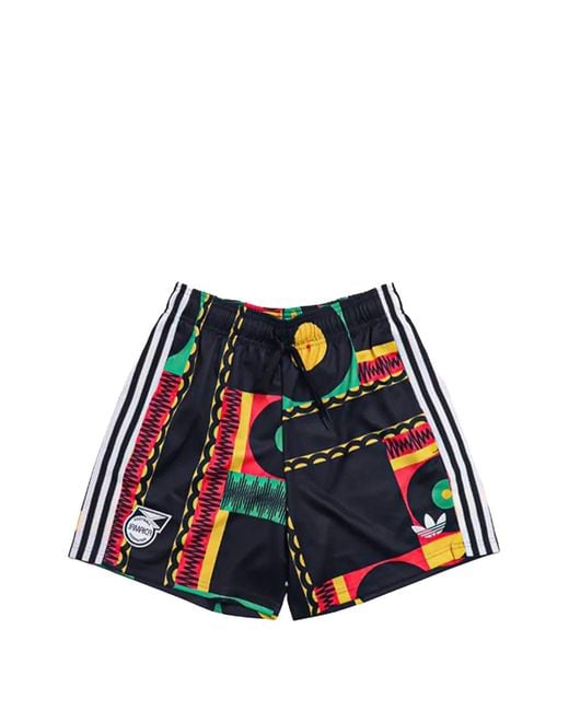 Adidas Red Jamaica Ff X Bob Marley Sound Heritage Shorts for men