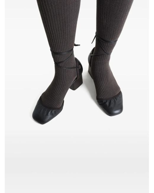 Zapatos Micro Ballerina con tacón de 55 mm Lemaire de color Black