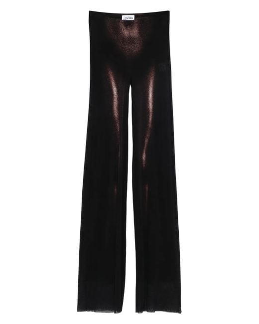Jean Paul Gaultier Mesh Broek Met Print in het Black