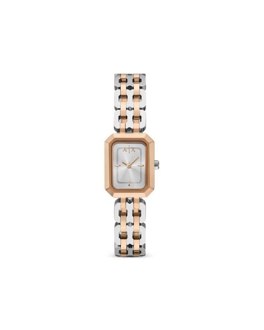 ARMANI EXCHANGE White Rectangular-Shape 27Mm Watch