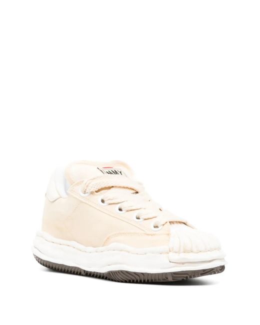 Maison Mihara Yasuhiro White Round Toe Trainer for men