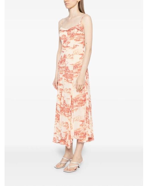 Reformation Pink Fredo Dress