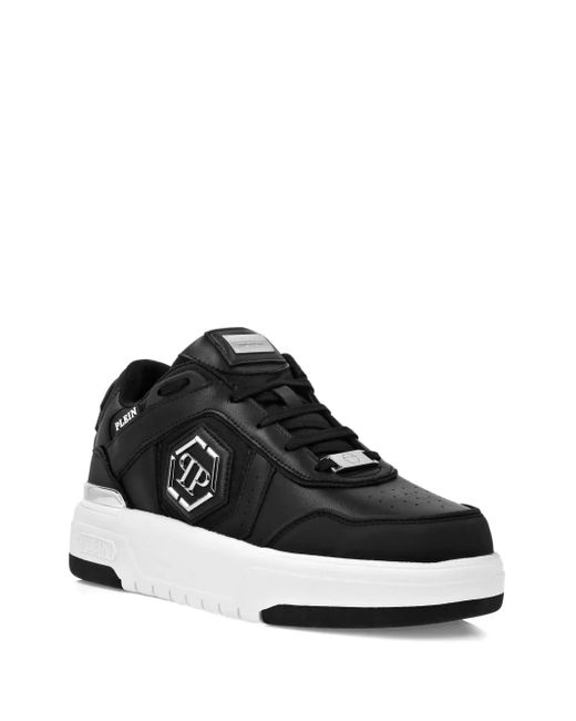 Philipp Plein Black Sk8R Plein Low-Top Sneakers