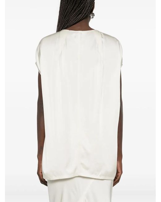 Rick Owens White Floating Blouse