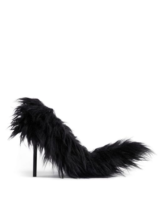 Balenciaga Flex Fur 110mm パンプス Black