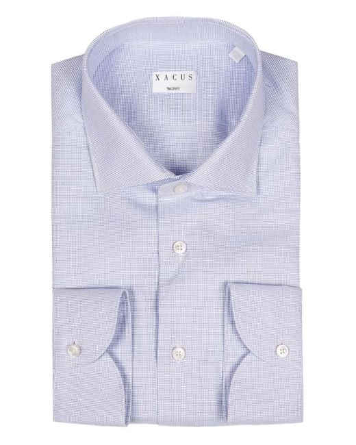 Xacus Overhemd Met Knopen En Patroon in het Blue voor heren