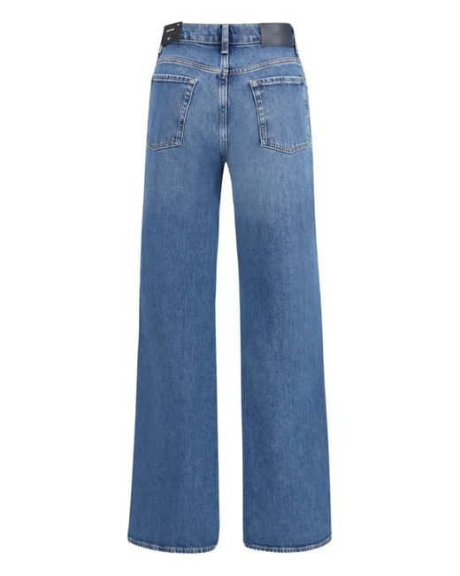 7 For All Mankind Blue Jean Retro À Cinq Poches