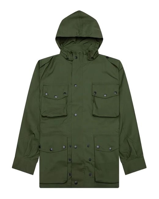Needles Green Oxford Hooded Field Coat for men
