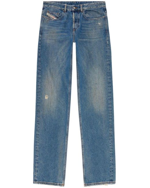 DIESEL 2001 D-Macro Straight-Leg-Jeans in Blue für Herren