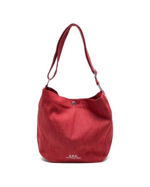 Borsa Tote Journal di A.P.C. in Red