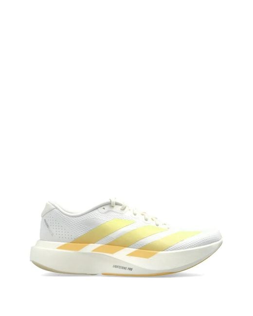 Adidas White Adizero Evo Sl Sneakers
