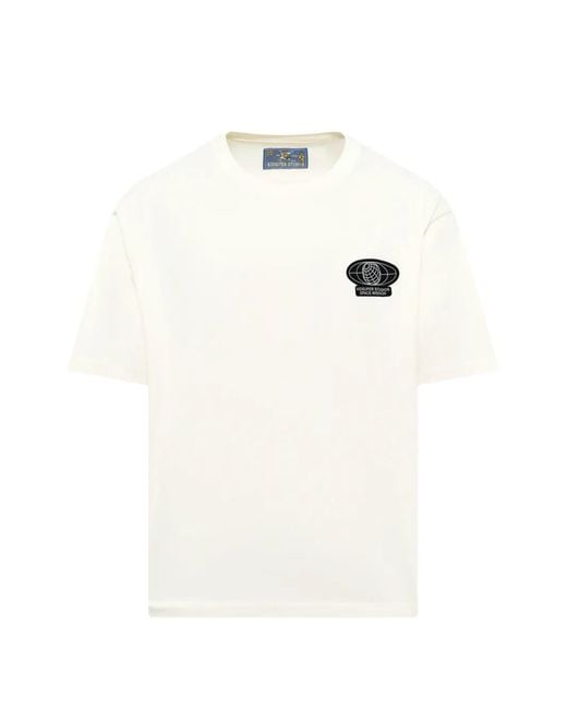 Kidsuper White Globe Space Program T-Shirt for men