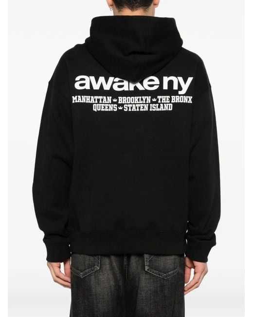 AWAKE NY Black Good Everywhere Logo Hoodie for men