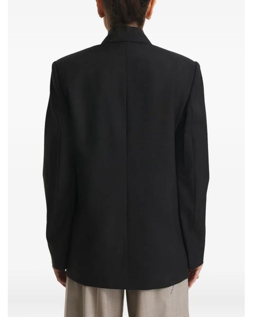 CuAnna Black Lima Double-Breasted Blazer