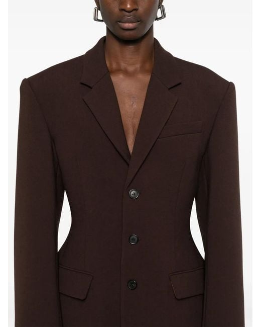 Wardrobe NYC Brown Longline Blazer