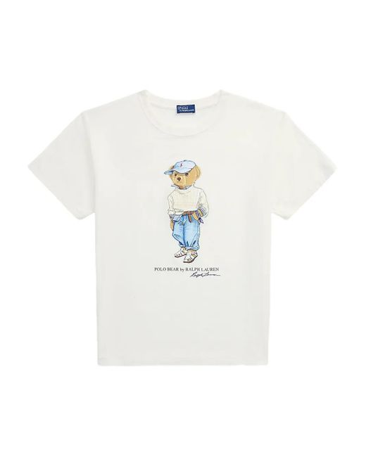 Polo Ralph Lauren White Polo Bear T-Shirt