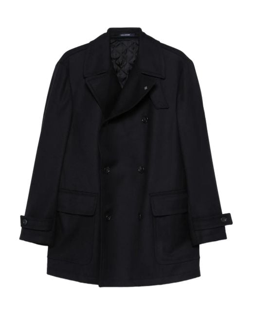 Tagliatore Black Lawrence Coat for men
