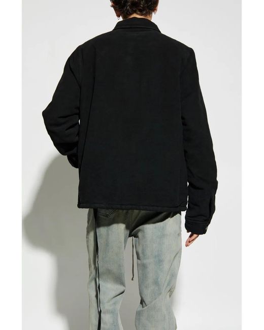 Rick Owens Black Zipped Jacket for men