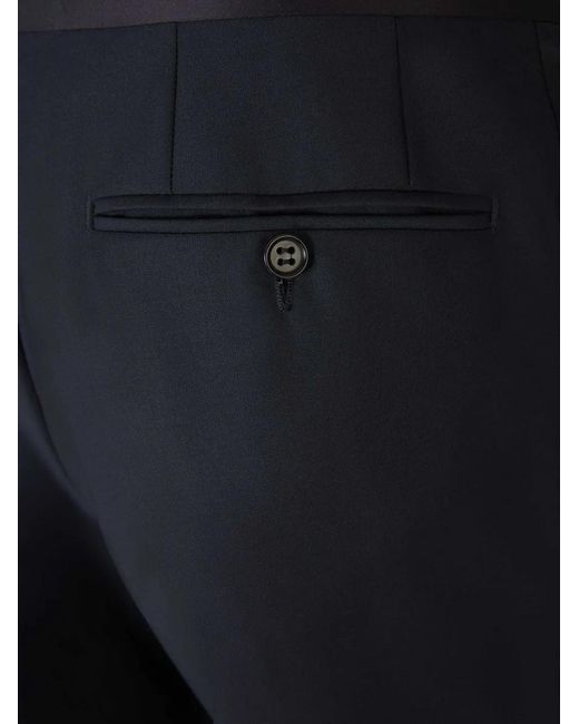 Canali Blue Wool Single-Breasted Suit for men