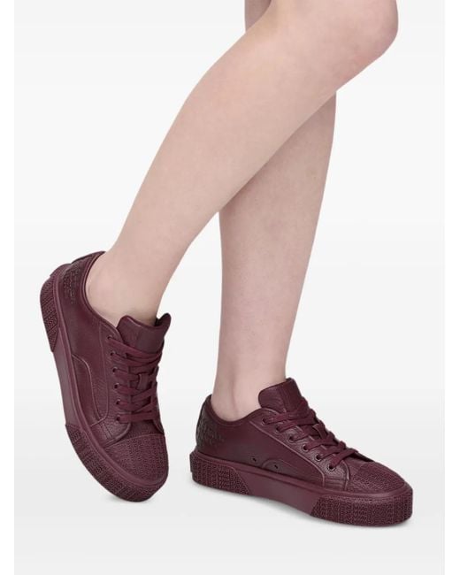 Zapatillas con plataforma y logo en relieve Marc Jacobs de color Purple