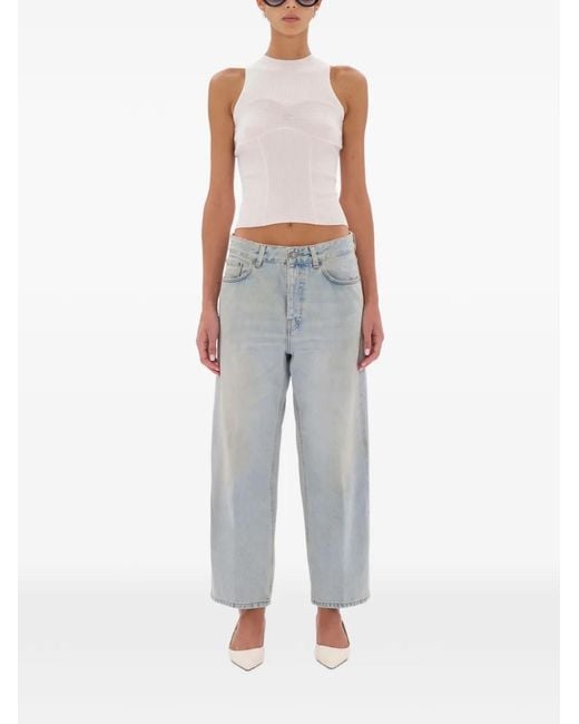 Haikure Gray Jean Korea À Coupe Ample