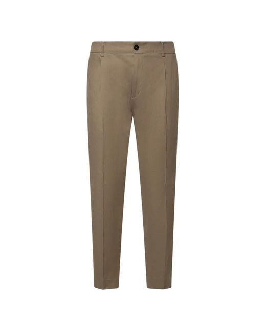 BE ABLE Natural Pantalon Fuselé New Riccardo À Plis for men
