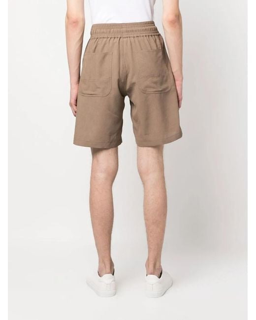 Viktor & Rolf Natural Drawstring-Waist Detail Shorts for men