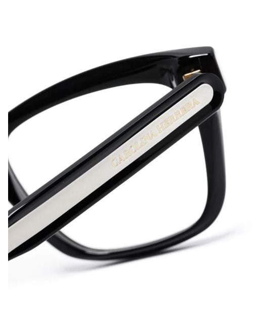 Carolina Herrera Black Square-Frame Glasses