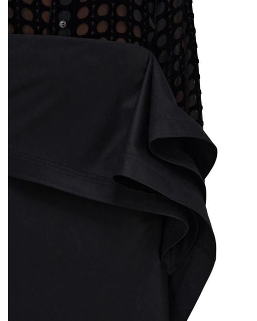 Ferragamo Black Asymmetric Skirt
