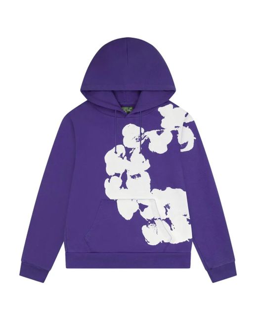 メンズ DENIM TEARS Big Cotton Wreath パーカー Purple