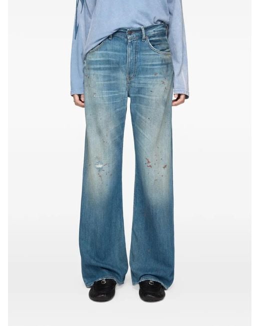 Acne Blue Regular Fit Jeans