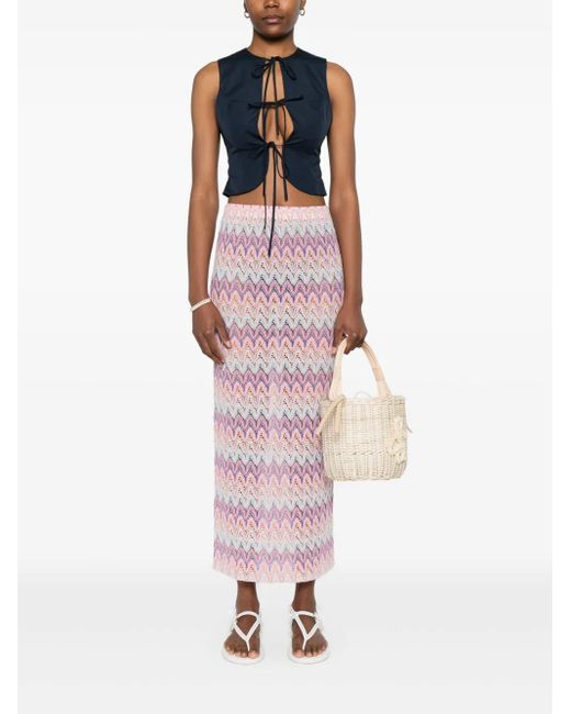 Mc2 Saint Barth Pink Stretch Skirt