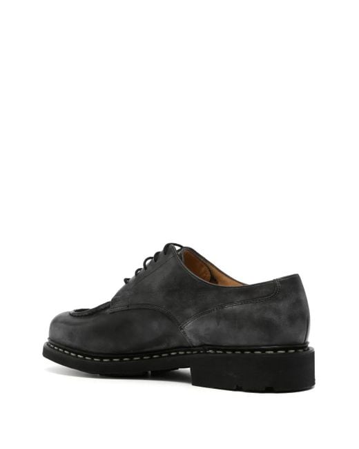 Paraboot Black Leather Derby Shoes for men