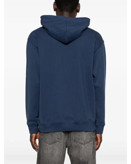 New Balance Blue Athletics French Terry Hoodie for men