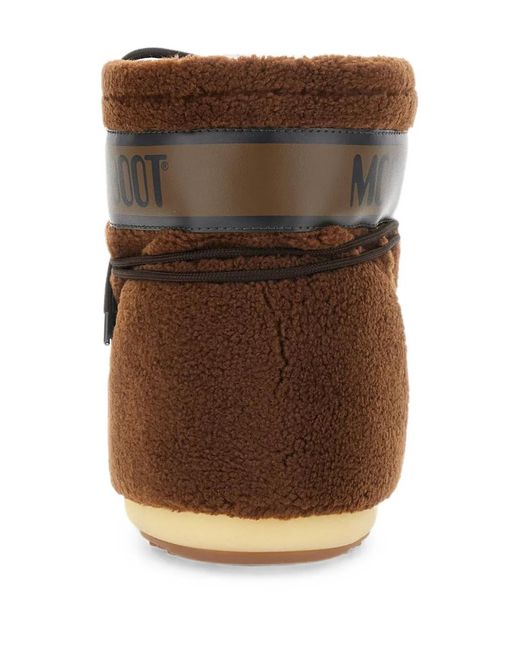 Moon Boot Brown Icon Low Shearling-Effect Boots