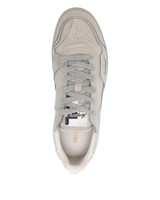 Axel Arigato White Panelled Sneakers for men