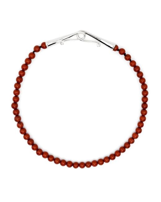 Sophie Buhai Red Grecian Halskette Mit Perlen