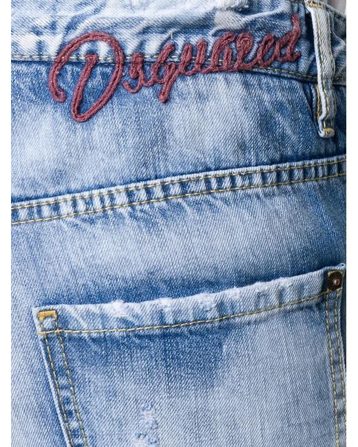 DSquared² Cropped Jeans in het Blue