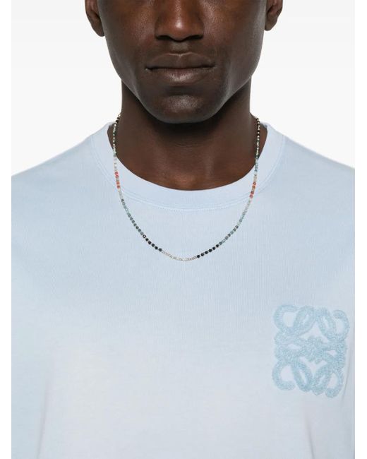 メンズ Loewe アナグラム Tシャツ Blue