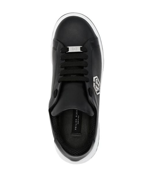 Sneakers con logo di Philipp Plein in Black da Uomo