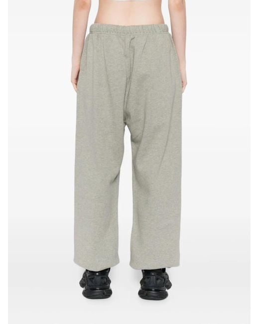 Fear Of God Gray Logo-Embossed Trousers