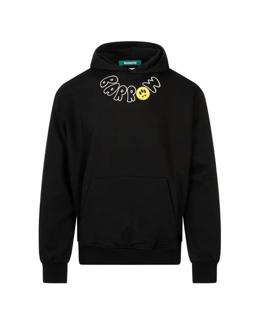 Barrow Black Teddy Bear-Print Hoodie