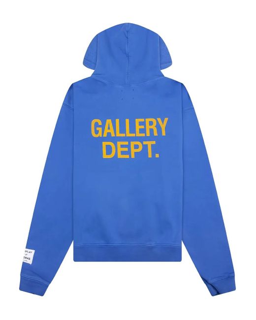 GALLERY DEPT. Blue 90's Logo-Print Hoodie for men