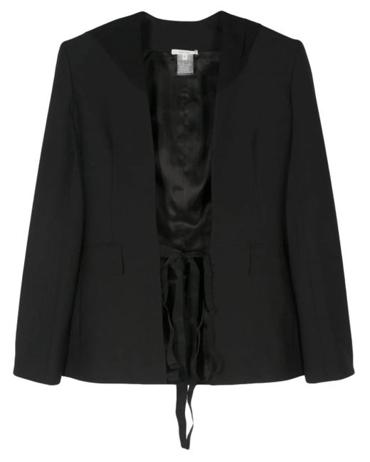 Nensi Dojaka Black Hooded Blazer - Women's - Polyester/spandex/elastane/virgin Wool
