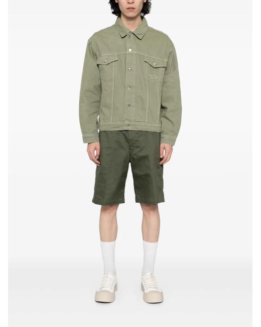 Maison Kitsuné Green Trucker Jacket for men