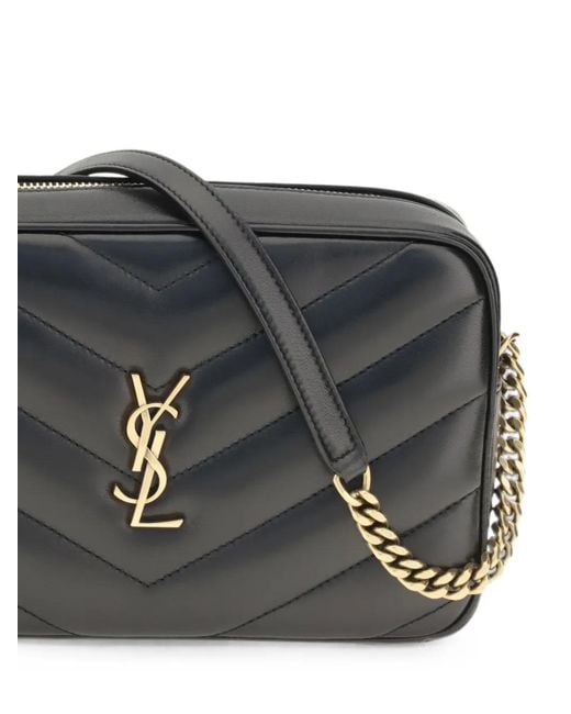 Saint Laurent Gray Medium Loulou Quilted Leather Shoulder Bag