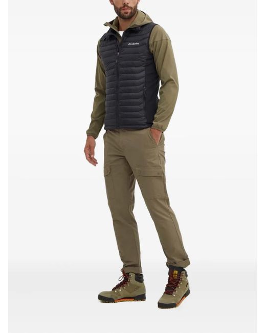 Columbia Green Hooded Zip-Front Lightweight Jacket for men