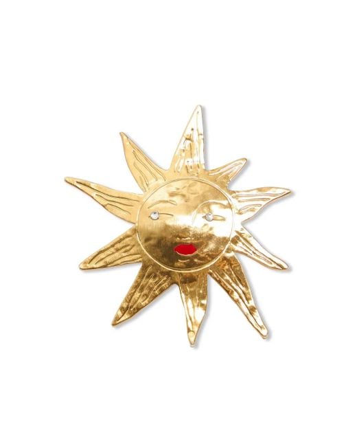 Bimba Y Lola Metallic Sun-Motif Ring