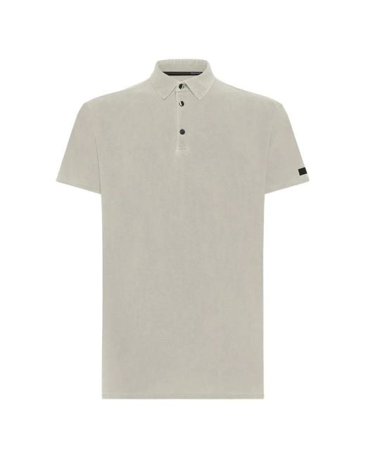 Rrd White Techno Wash Polo Shirt for men