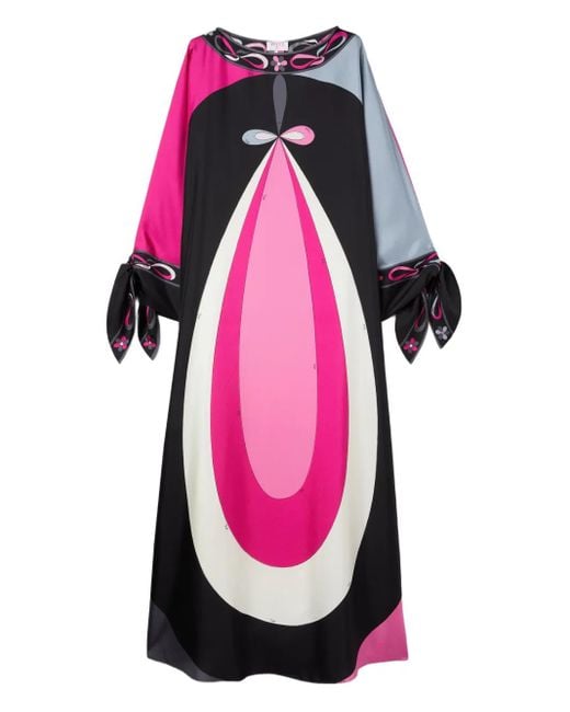 Emilio Pucci Pink Maddalena-Print Kaftan